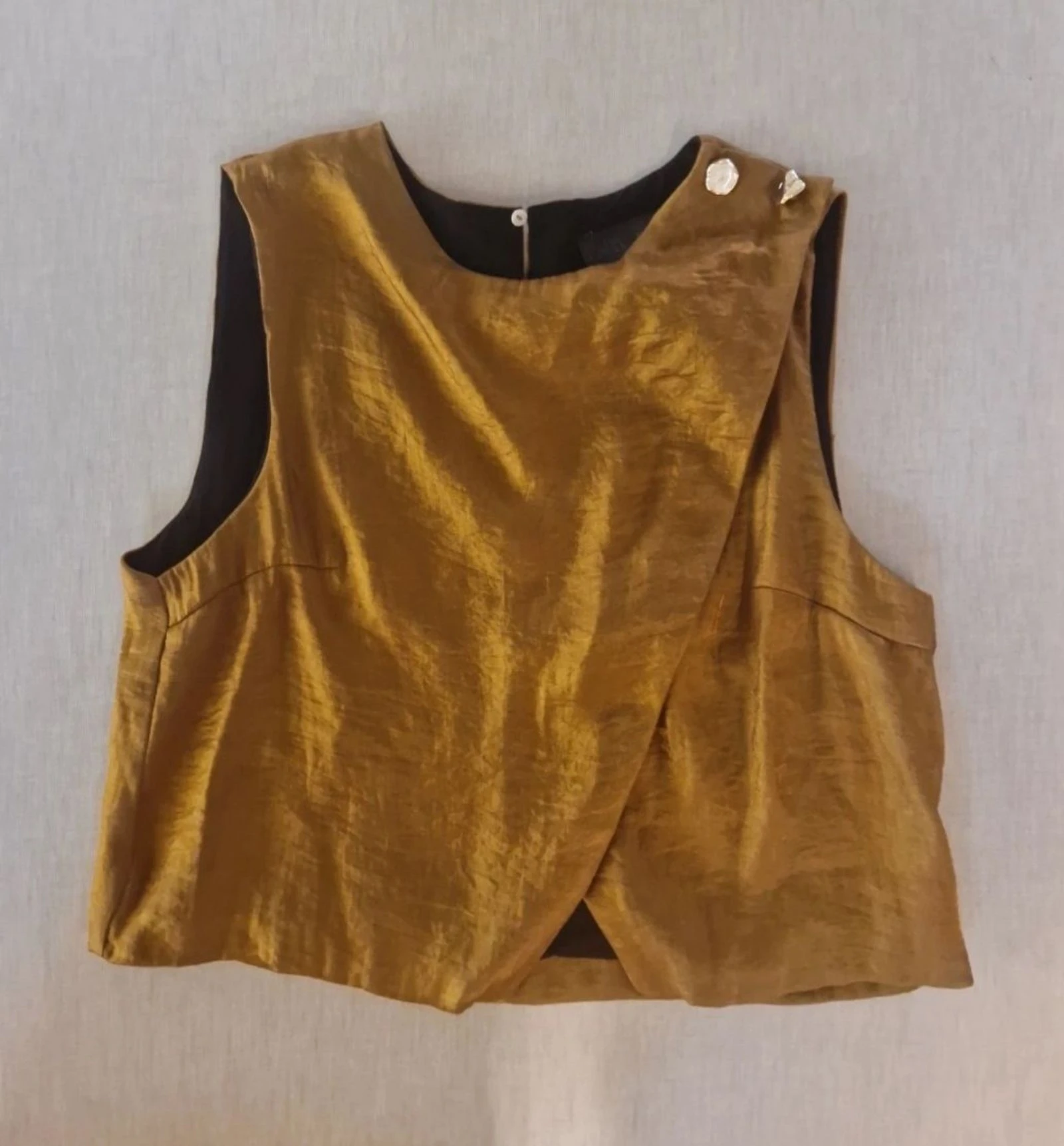 Zara Golden Top